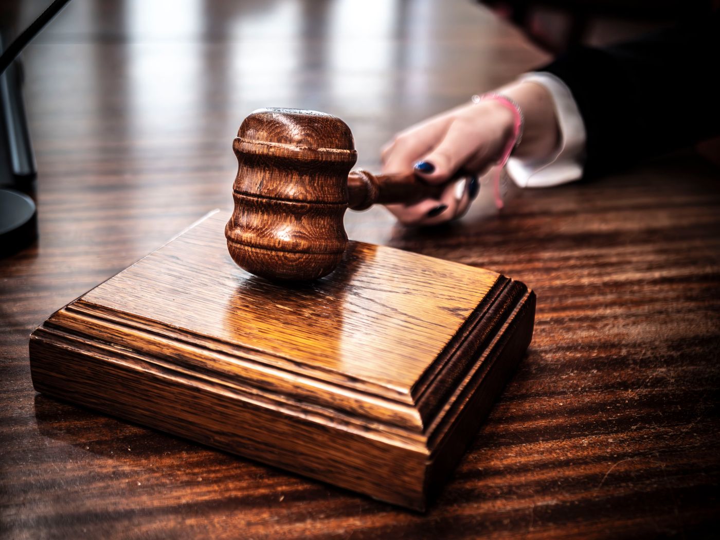 gavel on a wooden block in a Chennai criminal court